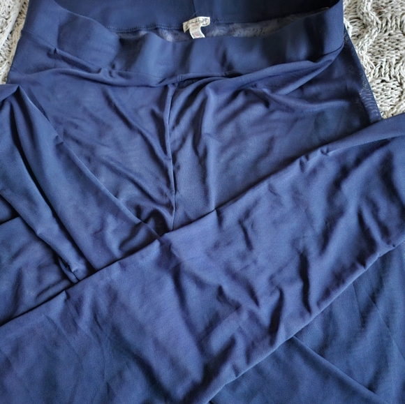 ♡Free People🌼 Intimately🦋 Make It Happen Mesh Blue leggings 💙 New♡NWOT - Picture 4 of 4